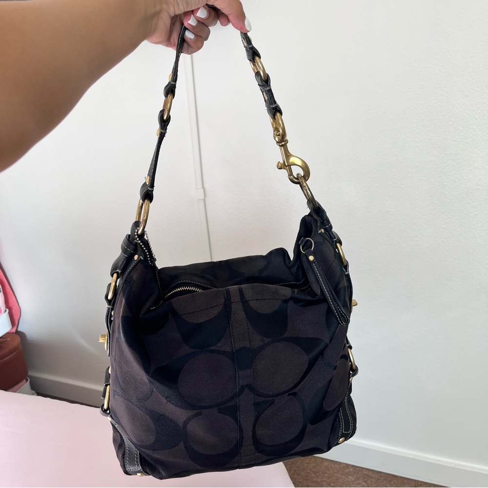 Coach Carly Signature Tote Bag